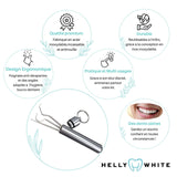 Helly White Comment utiliser les Cure-dents en inox et bois de poche durable outil ouverture carte SIM telephone smartphone hygiène bucco-dentaire éviter les caries Vitorinox Elmex GUM  
