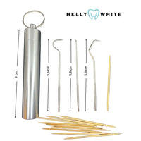 Helly White Comment utiliser les Cure-dents en inox et bois de poche durable outil ouverture carte SIM telephone smartphone hygiène bucco-dentaire éviter les caries Vitorinox Elmex GUM  