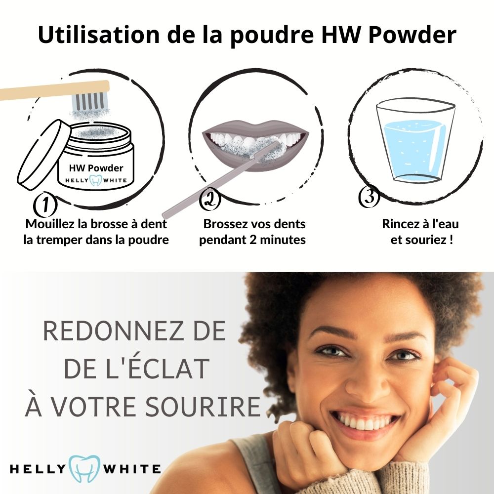 HW™ Powder - Poudre dentaire au Charbon Actif
